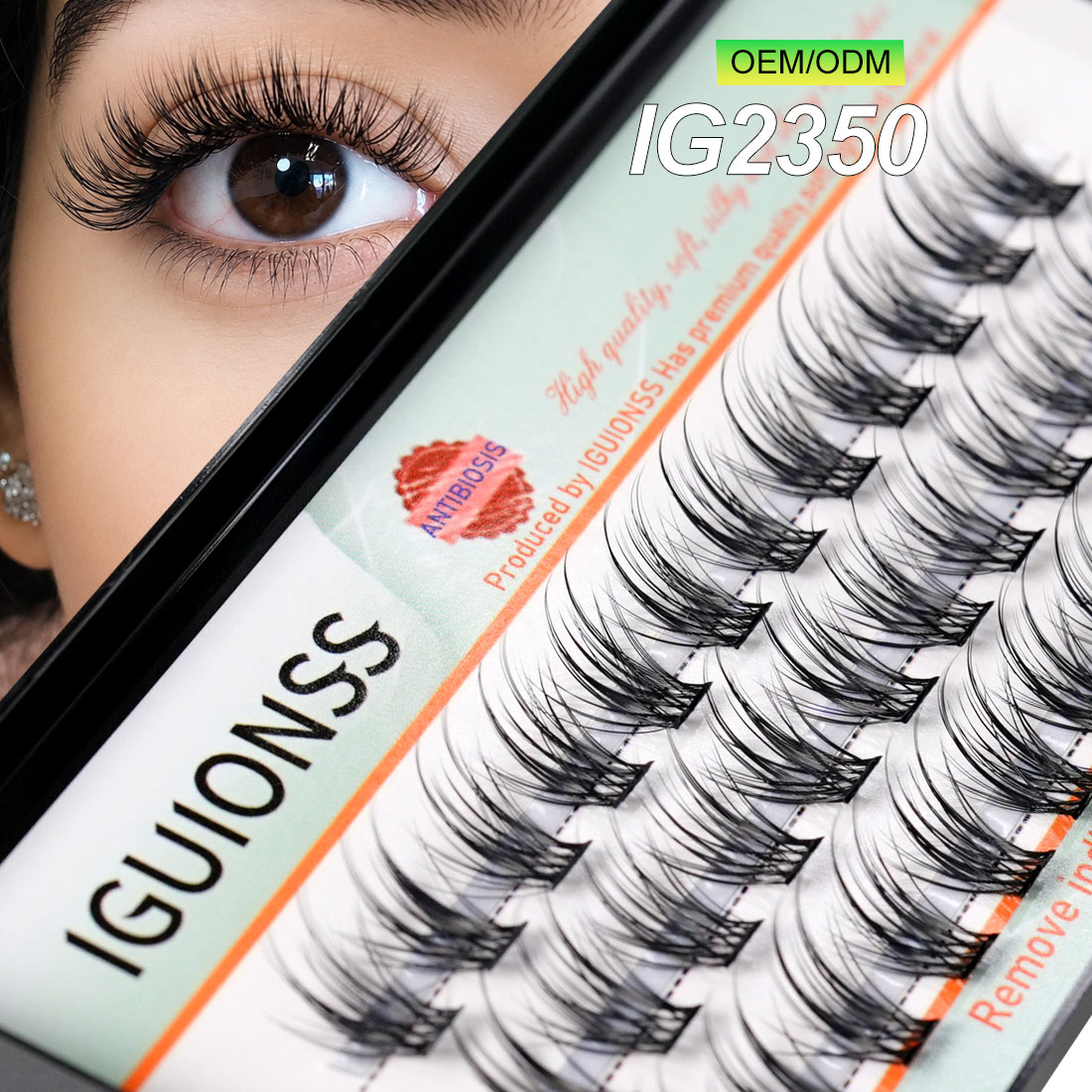 Eyelash Extension Human Hair - OEM ODM ラッシュクラスター DIY 個別まつげエクステ ナチュラルクラスターラッシュ