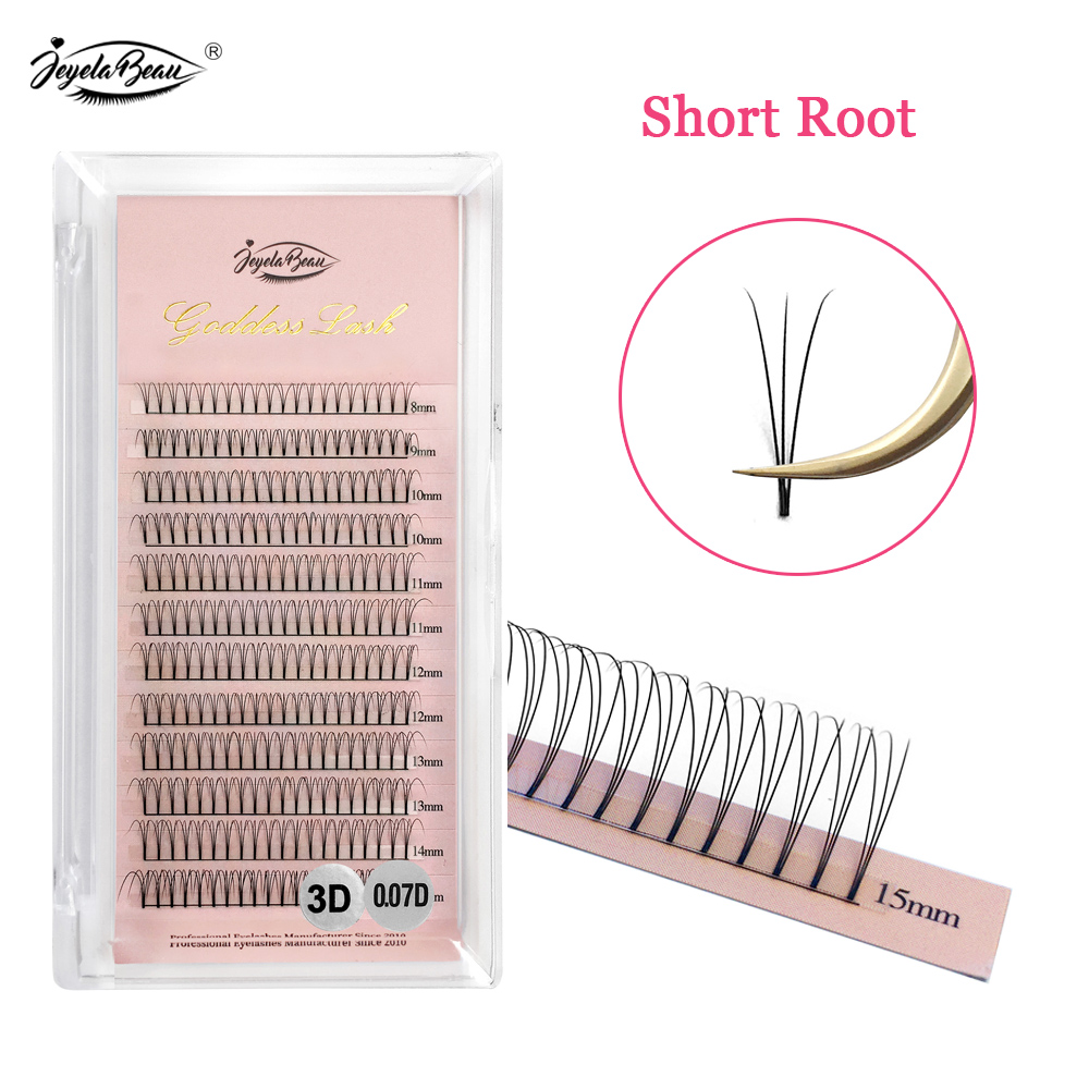 女神 3D 既成ファンまつげエクステンションショートルート  - Eyelash Extension Russian のレビューと価格