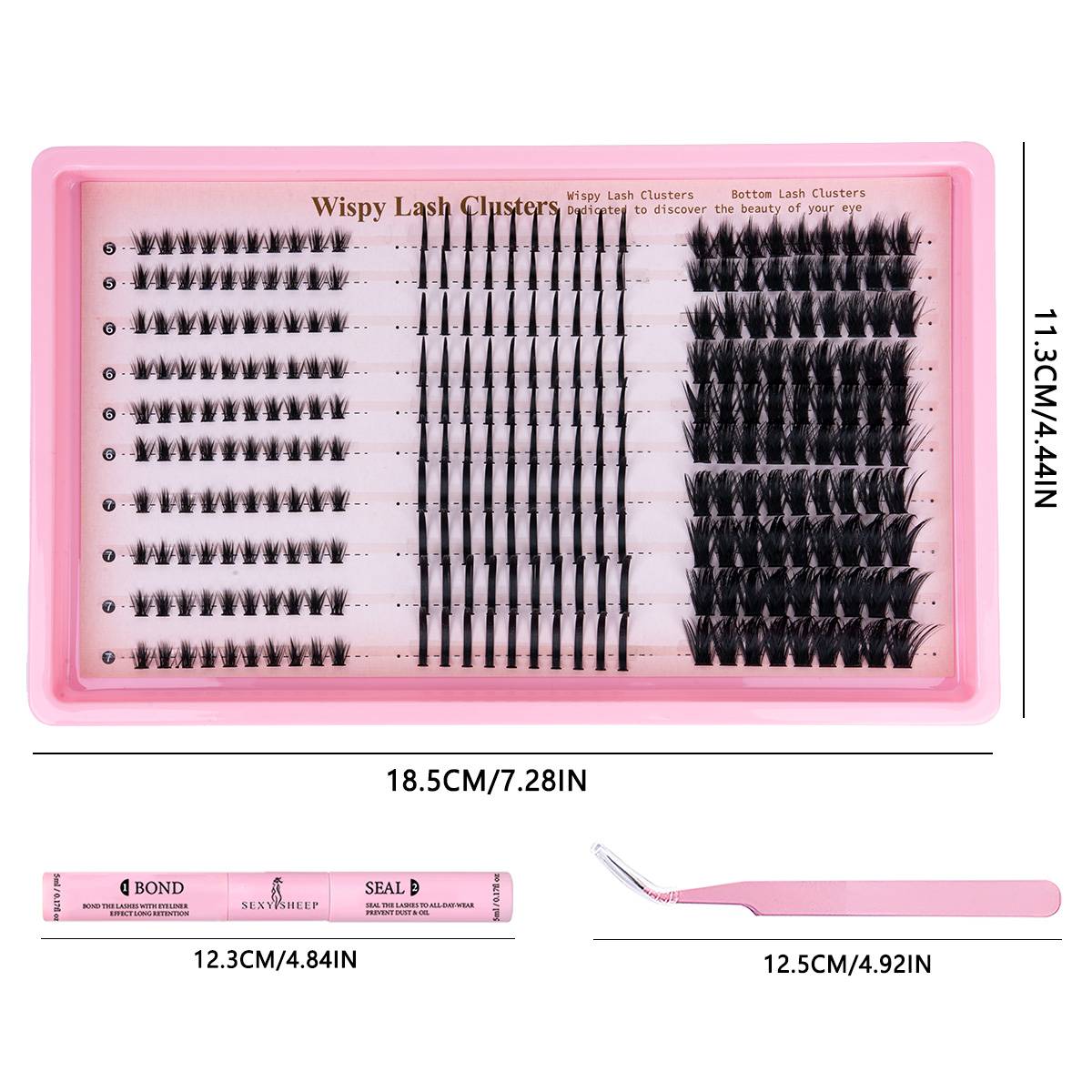 つけまつげ用クラスターキット。自然な仕上がりのつけまつげエク - Eyelash Extension For Asian Eyes のレビューと価格